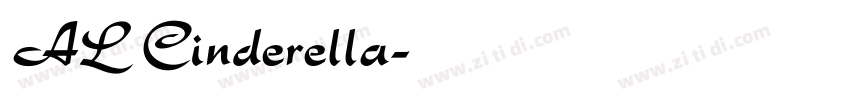 AL Cinderella字体转换